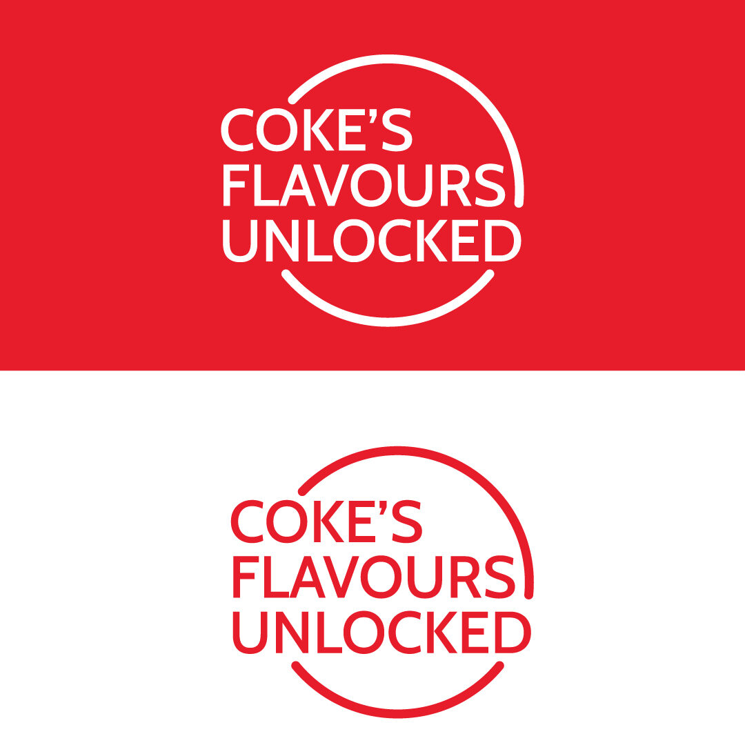Coke Flavours Unlocked campaign lockup