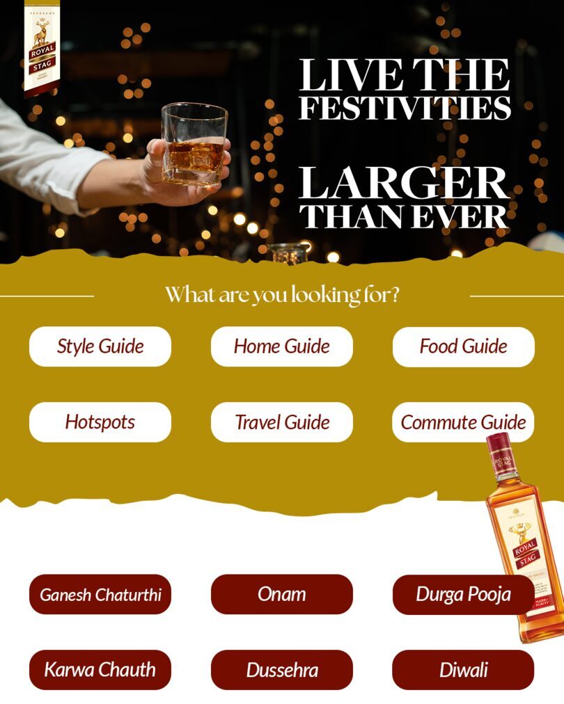 Royal Stag festive microsite design
